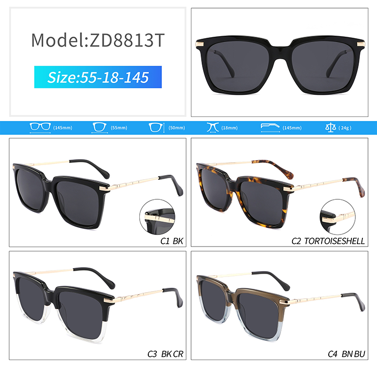 ZD8813-private label sunglasses wholesale Óculos de sol de marca própria ZD8813 no atacado
