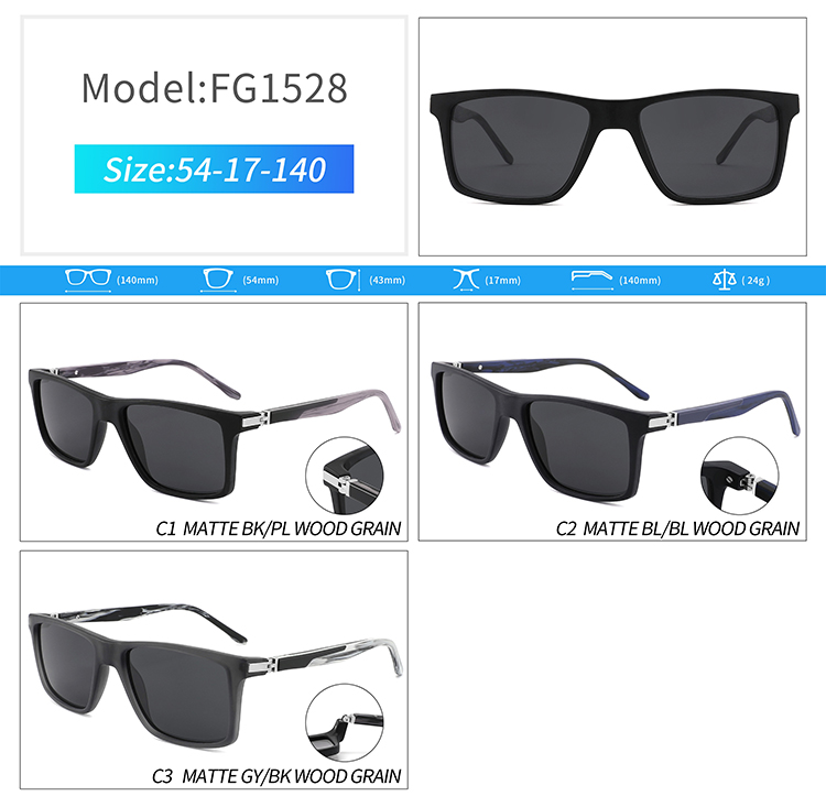 FG1528-uv400 polarized sun glasses Óculos de sol polarizados FG1528-uv400