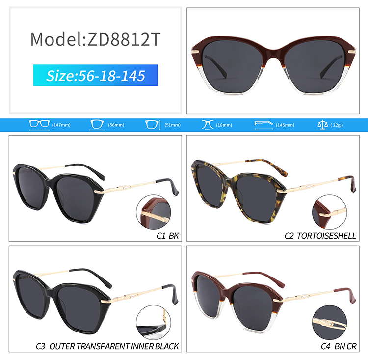 ZD8812-wholesale 90s sunglasses ZD8812 - óculos de sol dos anos 90 no atacado