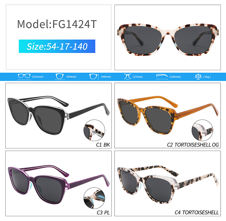FG1424-sunglasses wholesale fashion FG1424-óculos de sol da moda no atacado