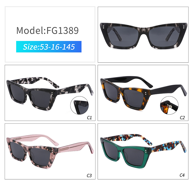 FG1389-flat top sunglasses Óculos de sol de topo plano FG1389