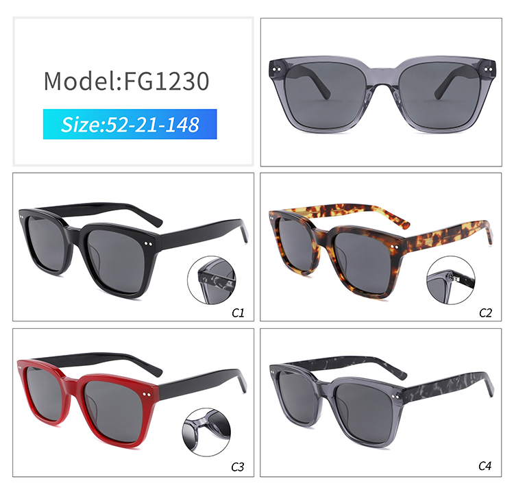 FG1230-thick frame sunglasses Óculos de sol com armação grossa FG1230