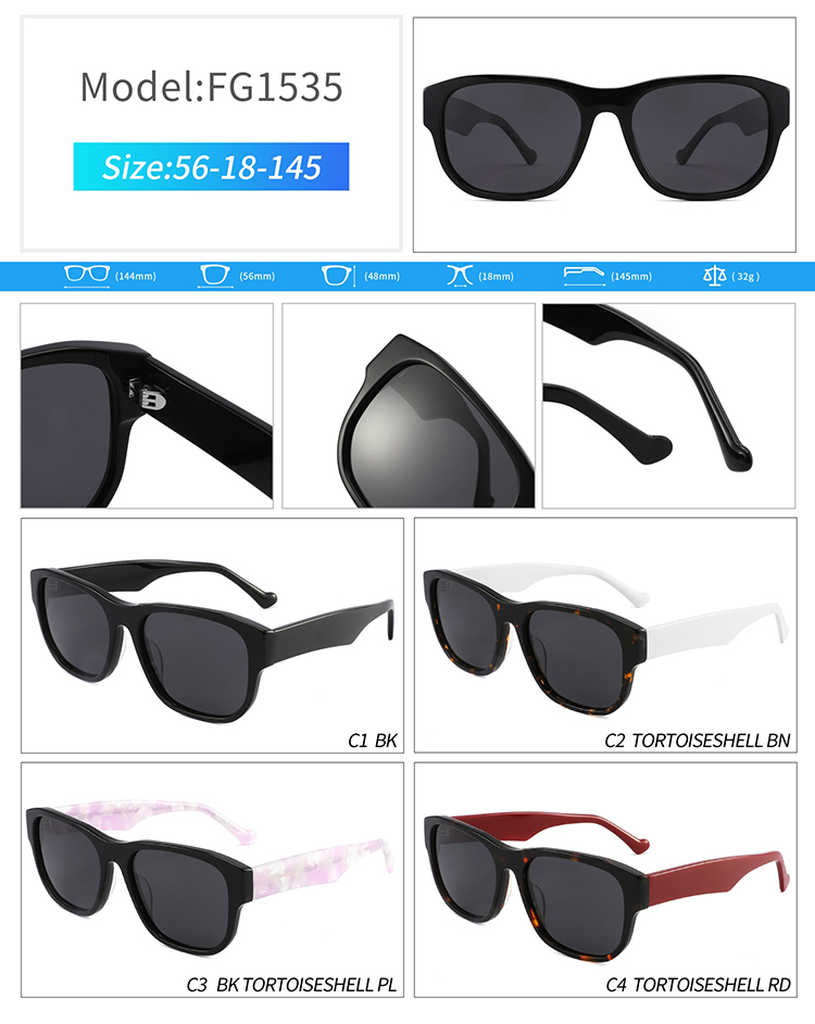 FG1535-sunglasses custom luxury FG1535-óculos de sol personalizados de luxo