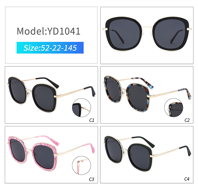 YD1041-women sunglasses high quality YD1041-óculos de sol femininos de alta qualidade