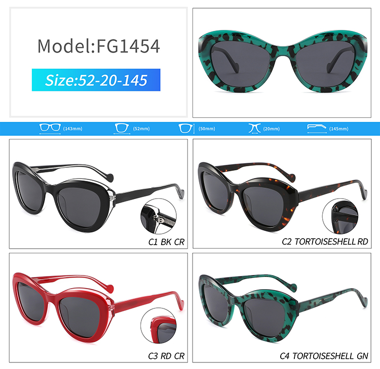 FG1454-woman's designer sunglasses Óculos de sol de grife feminino FG1454