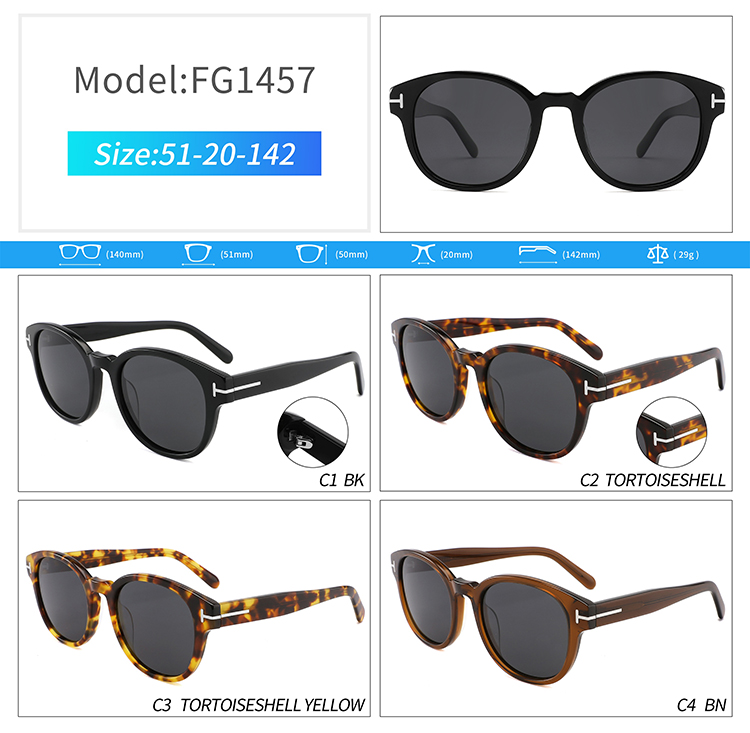 FG1457-high quality sunglasses for men Óculos de sol FG1457 de alta qualidade para homens