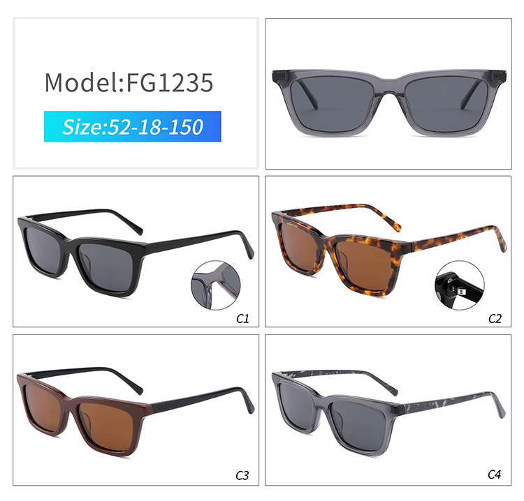 FG1235-uv polarized sunglasses Óculos de sol polarizados FG1235-uv