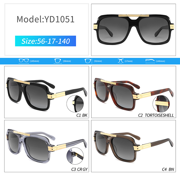 YD1051-2023 unisex sunglasses Óculos de sol unissex YD1051-2023