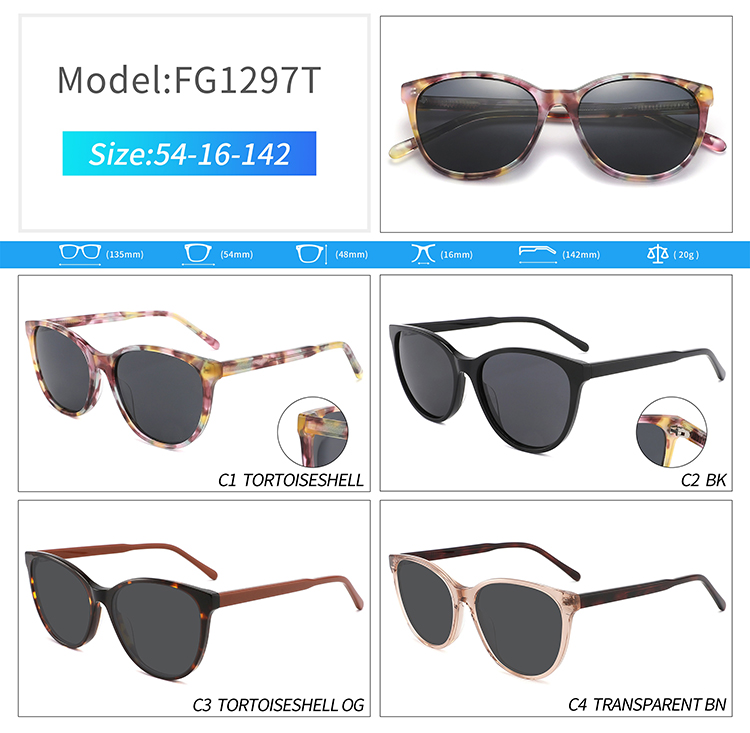 FG1297-full rim sunglasses Óculos de sol de aro inteiro FG1297