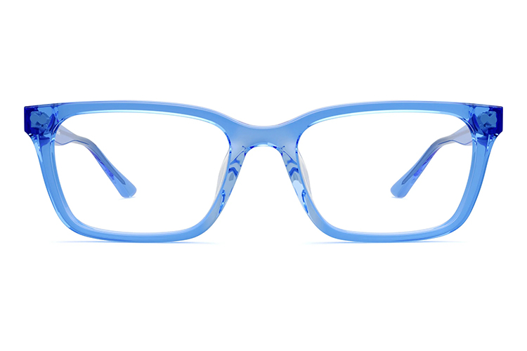 Blue Transparent Glasses Frame Armação de óculos transparente azul