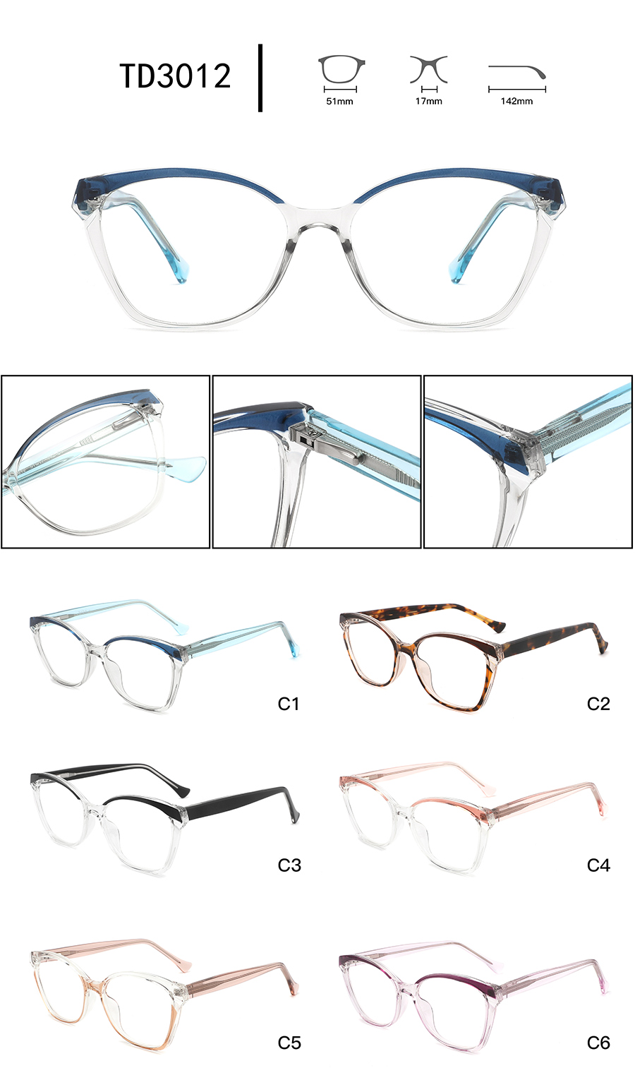 optical glasses frames men TD3012 armações de óculos ópticos homens TD3012