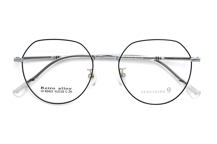 Armações de óculos mais leves - prata e preta