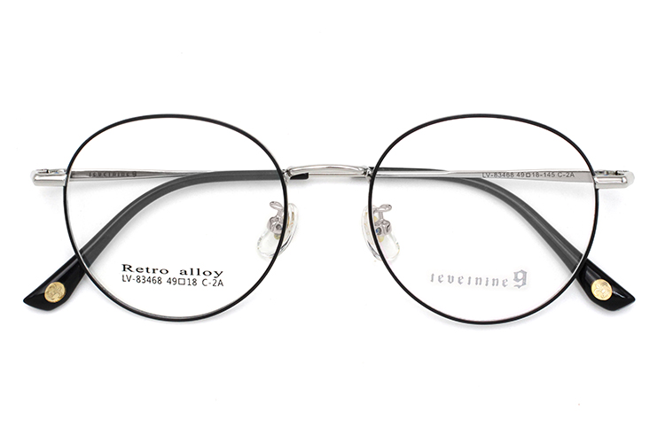 Estrutura Óptica de Metal - Preto e Prata