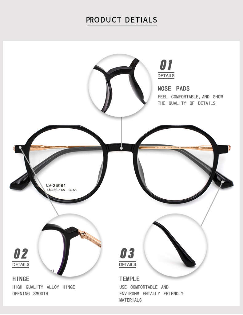 Óculos circulares redondos