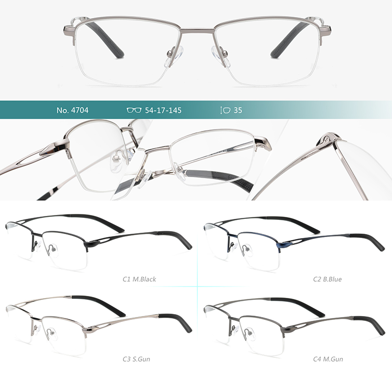 Wholesale Metal Glasses Frames 4704 Armações de óculos de metal no atacado 4704