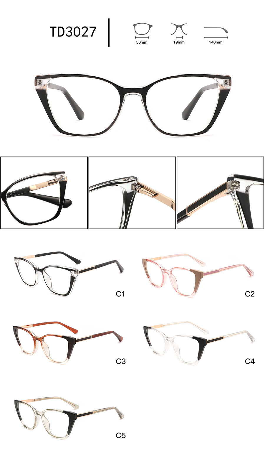 men's new glasses frames TD3027 novas armações de óculos masculinas TD3027