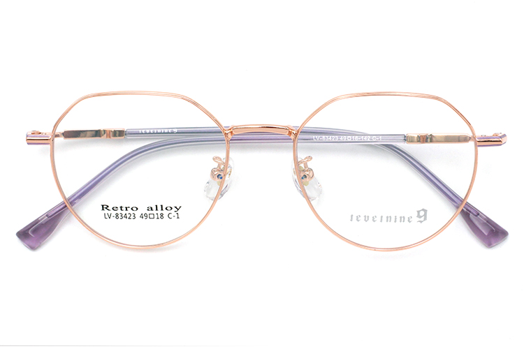 Armações de óculos masculinas mais recentes - ouro