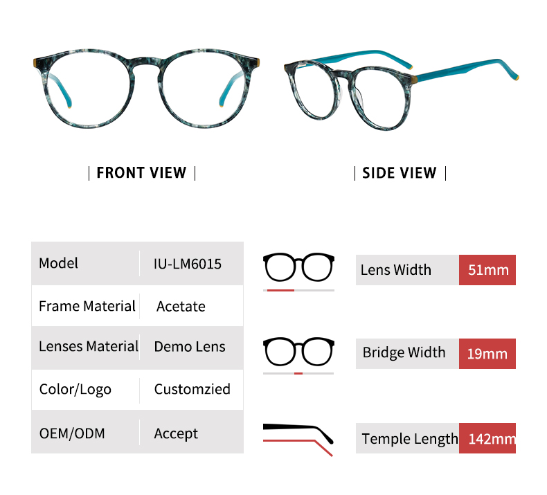 Armações de óculos redondas_detials
