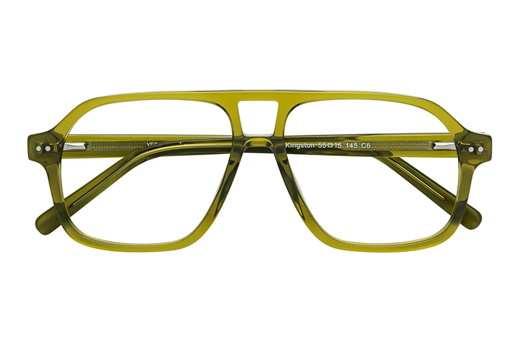 Transparent Frame Aviator Glasses Óculos de aviador com moldura transparente