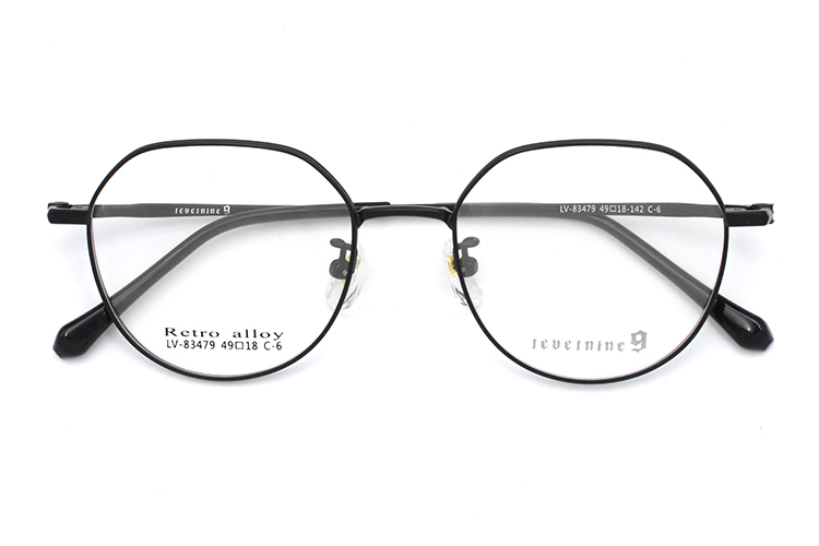 Armações ópticas oculares - pretas