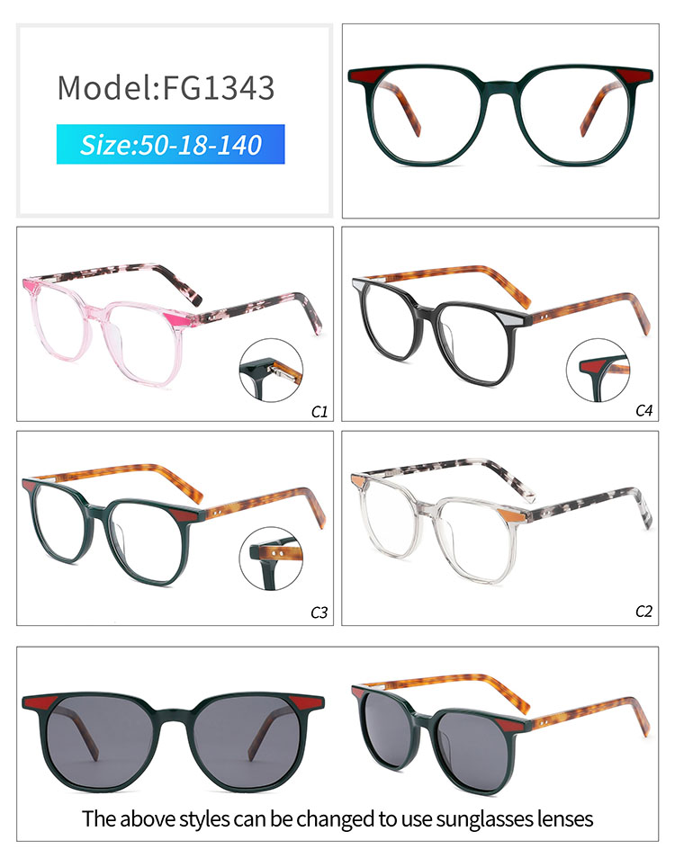 FG1343- cellulose acetate eyewear FG1343- óculos de acetato de celulose