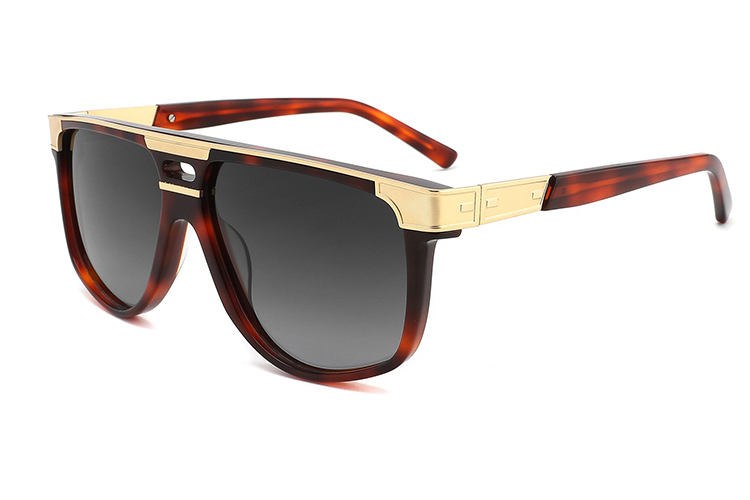 Óculos de sol de metal acetato-YD1055T