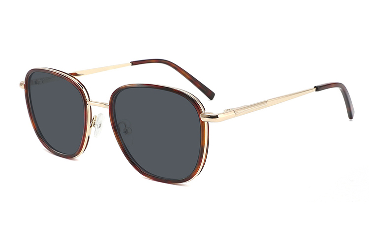 Óculos de sol de metal acetato-FG1071T