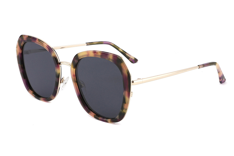 Óculos de sol de metal acetato-YD1043T