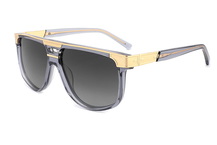Óculos de sol de metal acetato-YD1055T