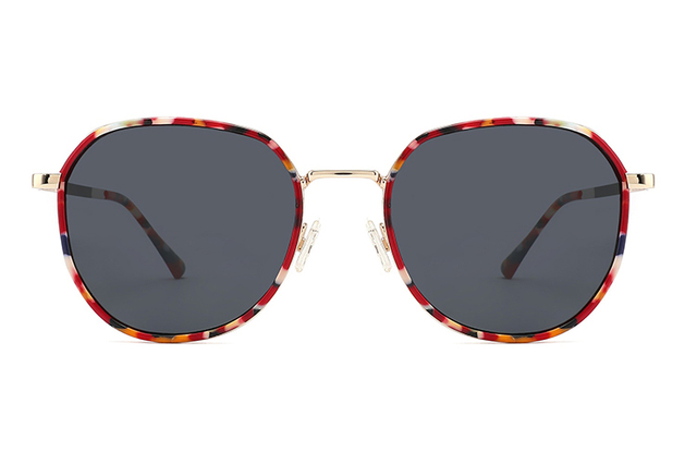 Óculos de sol de metal acetato-FG1102T