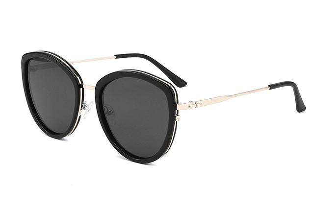 Óculos de sol de metal de acetato polarizado-YD1048T