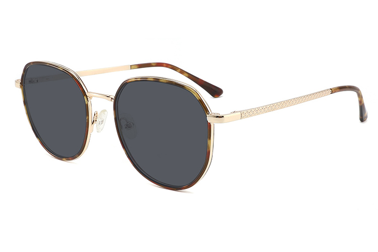 Óculos de sol de metal acetato-FG1102T