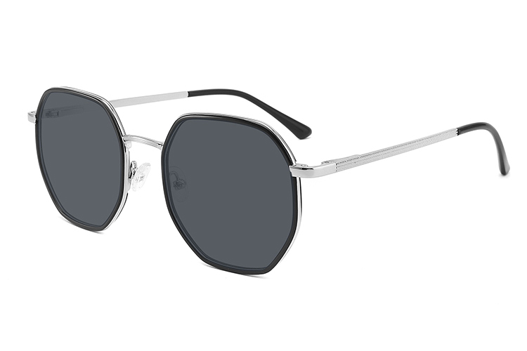Óculos de sol de metal acetato-FG1101T