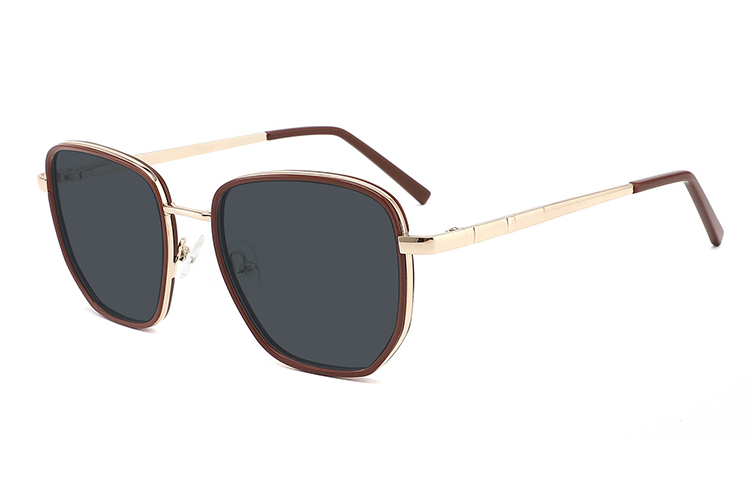 Óculos de sol de metal acetato-FG1072T