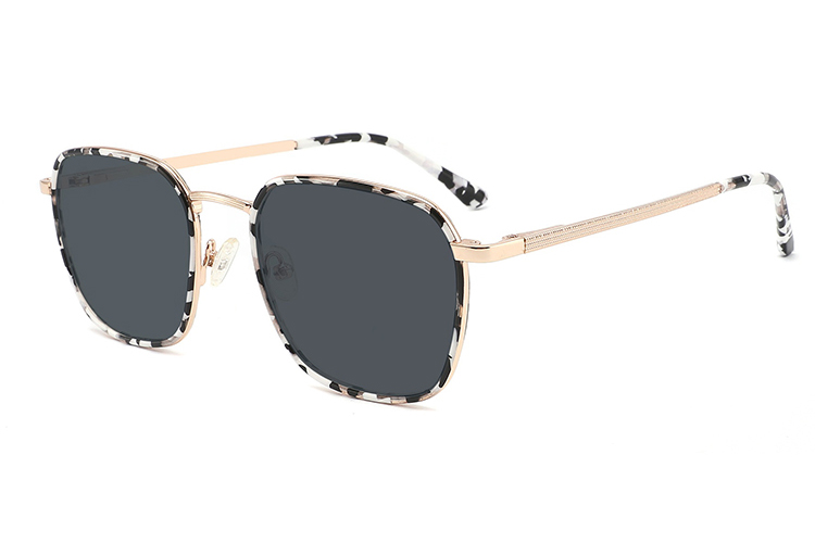 Óculos de sol de metal acetato-FG1108T