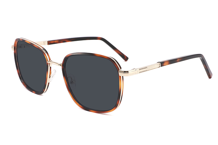 Óculos de sol de metal acetato-FG1073T