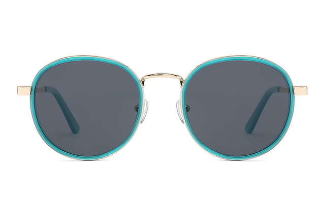 Óculos de sol de metal acetato-FG1075T