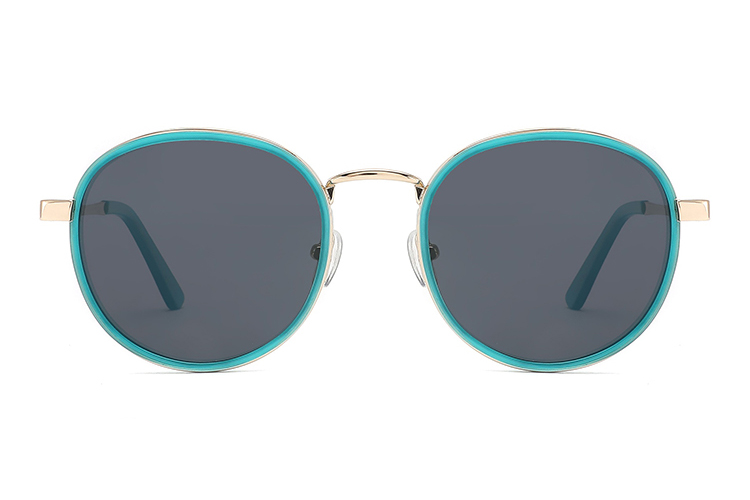 Óculos de sol de metal acetato-FG1075T