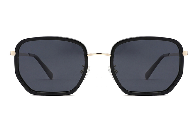 Óculos de sol de metal de acetato polarizado-YD1049T