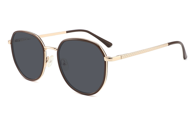 Óculos de sol de metal acetato-FG1102T