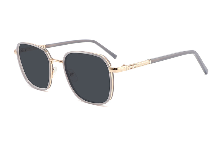 Óculos de sol de metal acetato-FG1073T