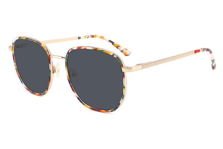 Óculos de sol de metal acetato-FG1103T