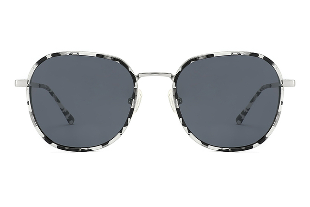 Óculos de sol de metal acetato-FG1104T