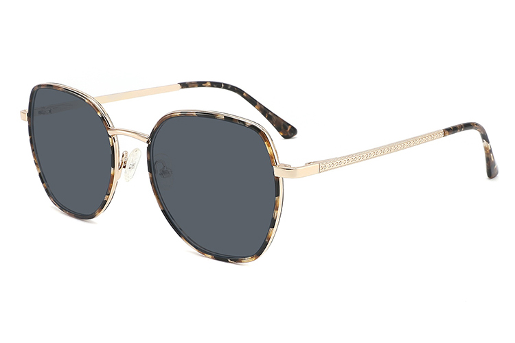 Óculos de sol de metal acetato-FG1109T