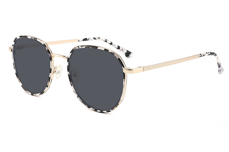 Óculos de sol de metal acetato-FG1102T