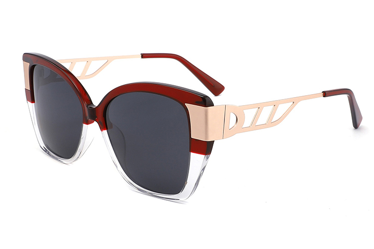 Óculos de sol de metal acetato-YD1046T