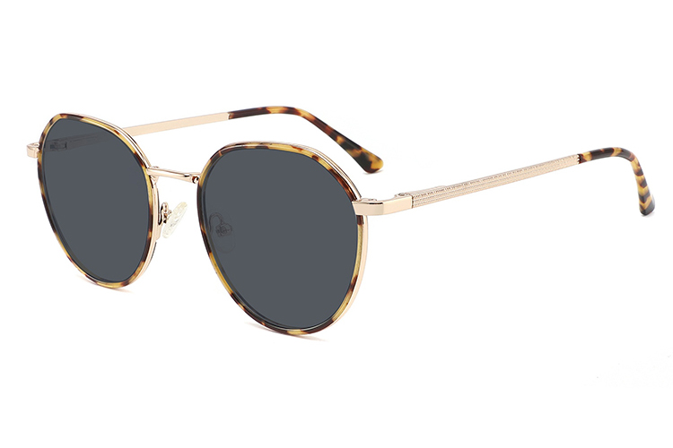 Óculos de sol de metal acetato-FG1107T