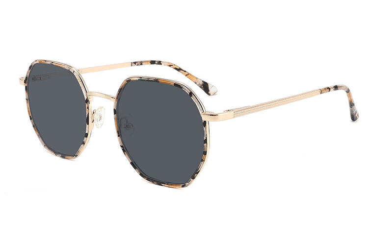 Óculos de sol de metal acetato-FG1101T