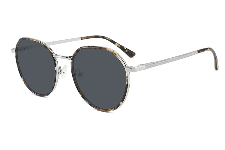 Óculos de sol de metal acetato-FG1107T
