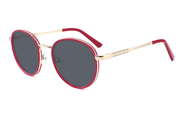 Óculos de sol de metal acetato-FG1075T